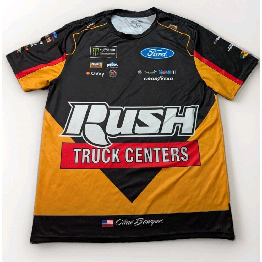 Clint Bowyer Rush Truck Centers Team Issued Shirt XL Stewart-Haas NASCAR Racing